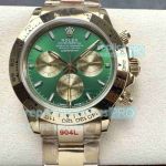 High quality Replica New Rolex Cosmograph Daytona Green Dial Yellow Gold Oyster Watch 